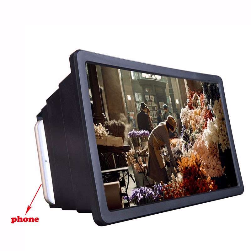 F2 Foldable Curve Screen Enlarge Screen Magnifer Phone Holder Stand