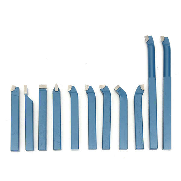 11pcs 8/10/12mm Carbide External Milling Cutting Turning Boring Tool Lathe Tool