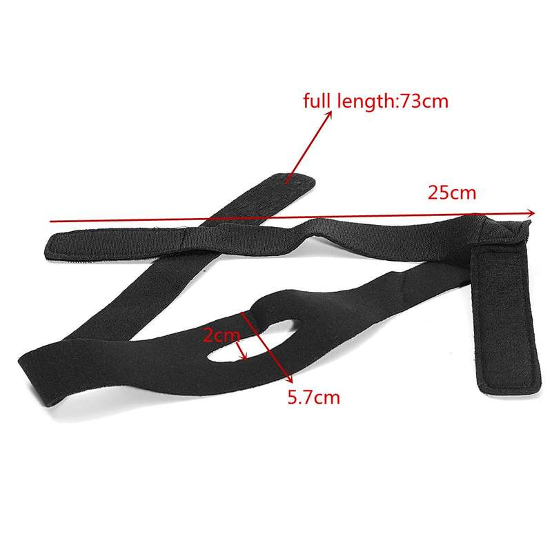 Elastic Stop Snoring Chin Jaw Strap Snore Belt Anti Apnea Solution Sleep TMJ Support