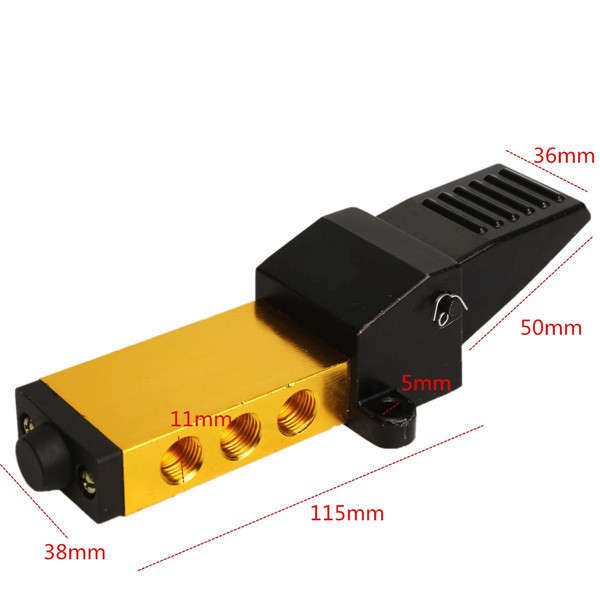 1/4 Inch Air Pneumatic Valve Foot Pedal Manual Valve 2 Position 5 Way