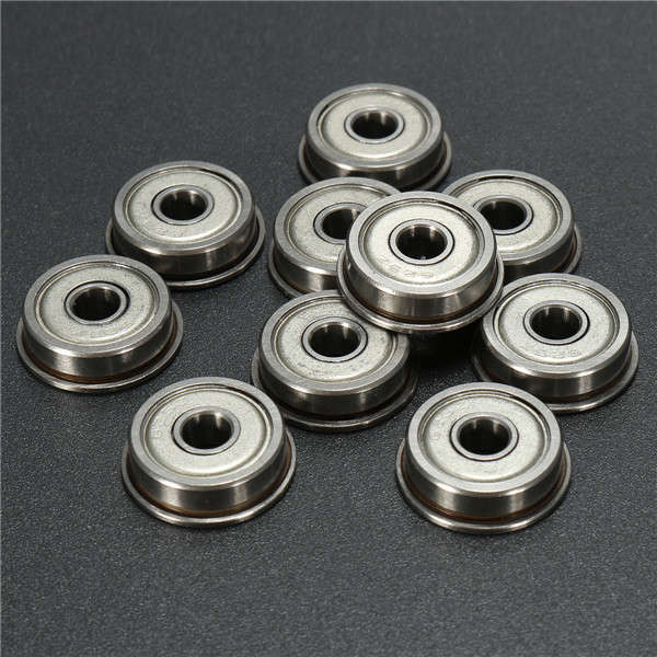 10pcs F625ZZ 5x16x5mm Flange Ball Bearings