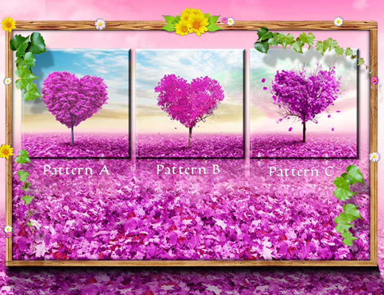 Purple Love Tree Diamond Painting