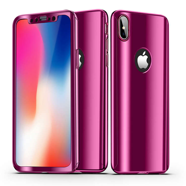 Bakeey Plating 360 Full Body Case+Tempered Gl... (COLOR: VIOLET | APPLE MODEL: IPHONE6PLUS/6SPLUS)