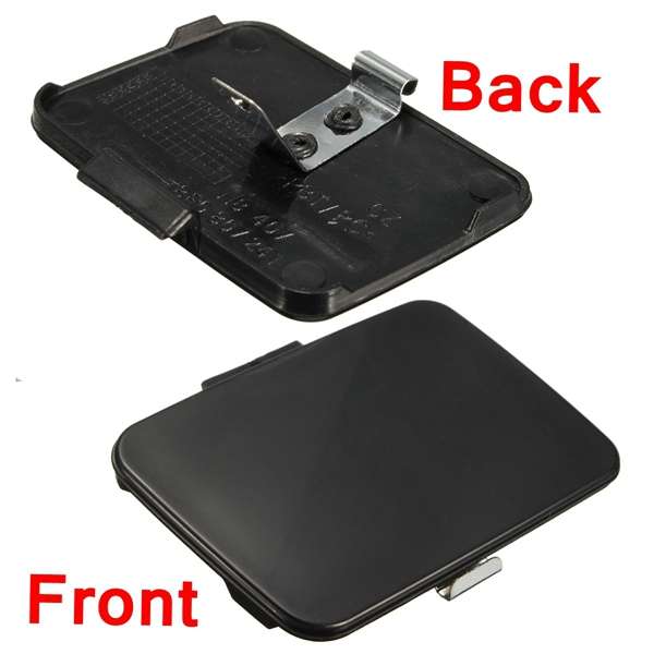 Front Bumper Tow Hook Cover Cap with Tie for Audi A4 2002-2005 Replace 8E0807241
