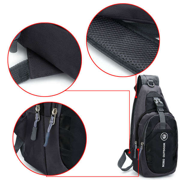 Men Women, Waterproof Sport Chest, Pouch Shoulder Crossbody Bag 