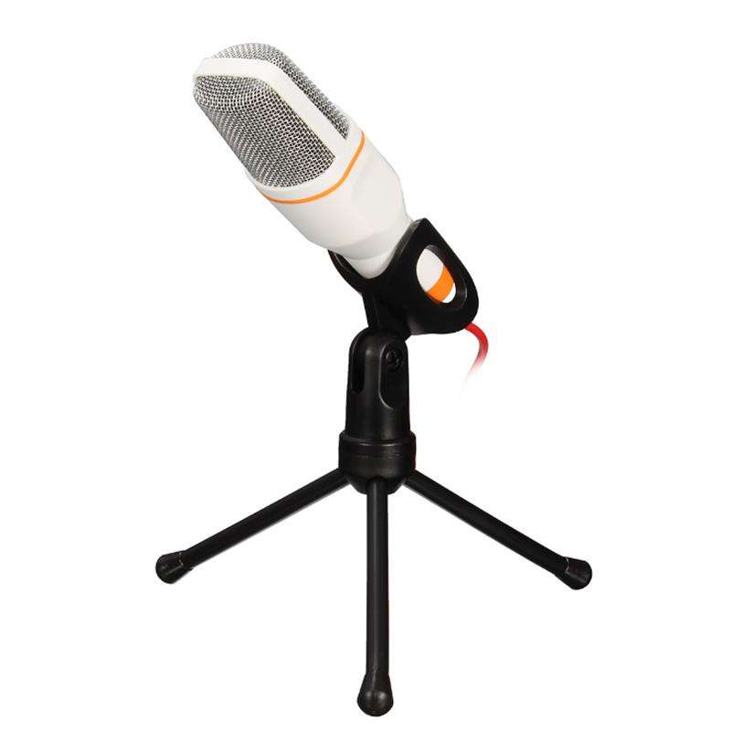 Universal Noise Cancelling HD 3.5mm Microphone with Tripod Stand for Xiaomi iPhone Samsung PC Laptop