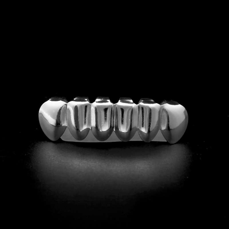 Gold Plated Teeth Maple Leaf Top & Bottom Mouth Grillz Caps Set