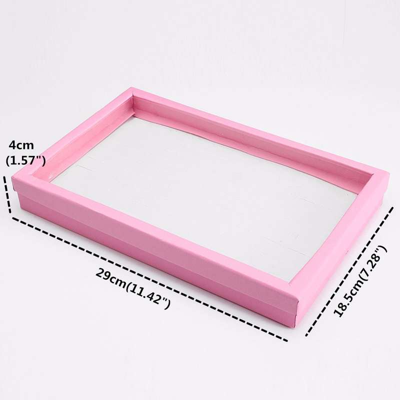 Colorful Ring Earring Jewelry Display Show Storage Box Case Holder