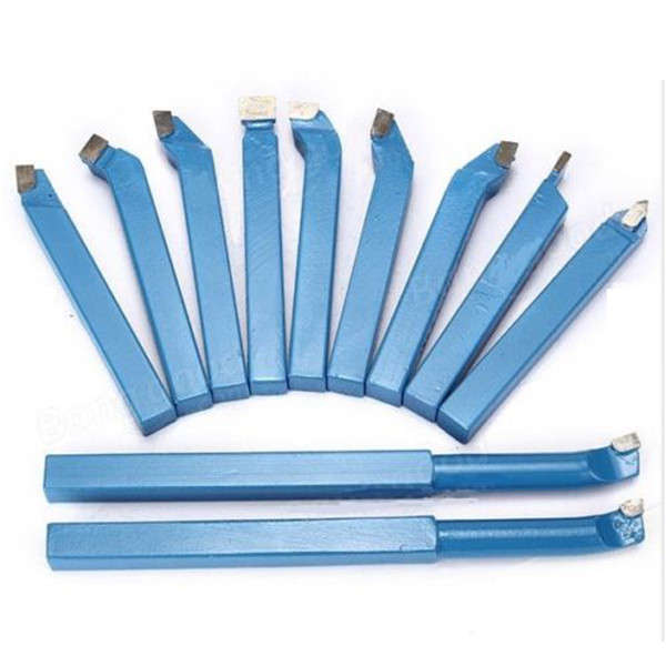 11pcs 8/10/12mm Carbide External Milling Cutting Turning Boring Tool Lathe Tool