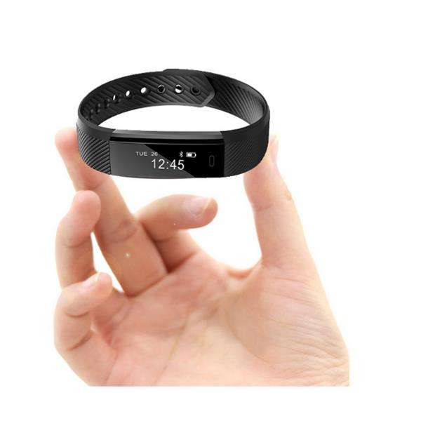 ID115HR Heart Rate Monitor Smart Bracelet Fitness Tracker Step Counter Wristband for Android IOS