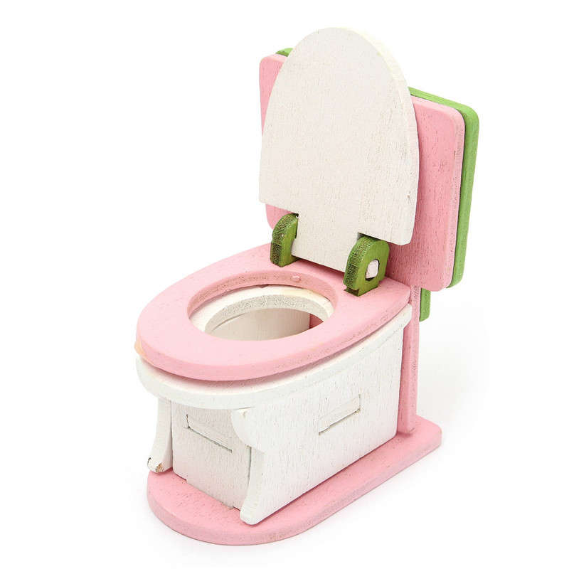 Wooden Furniture Set Doll House Miniature Room Accessories Kids Pretend Play Toy Gift Decor