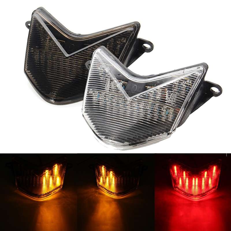 Motorcycle LED Integrated Brake Tail Light For Kawasaki Ninja ZX6RR ZX6R 636 2005 2006