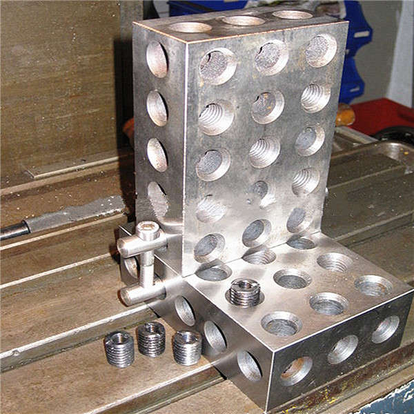 2pcs 1x2x3 Inch Blocks 23 Holes Parallel Clamping Block Milling Tool Precision 0.0001 Inch