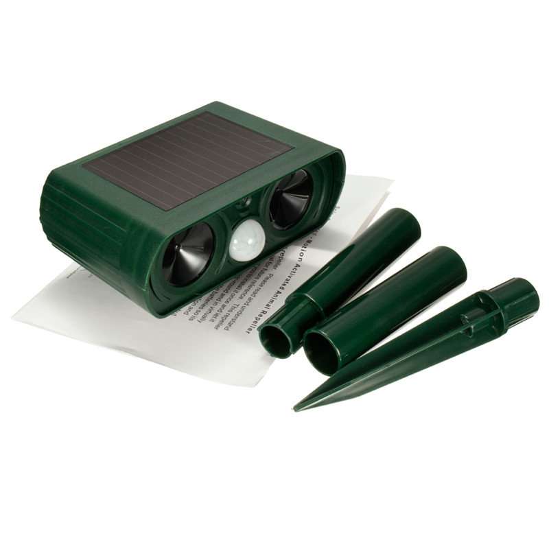 solar ultrasonic animal cat dog repeller