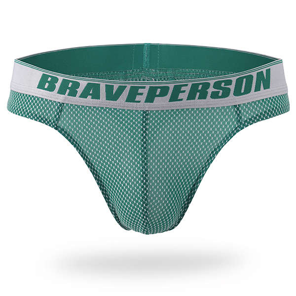 BRAVE PERSON Mens Sexy Jacquard G-string Thongs T-back Briefs