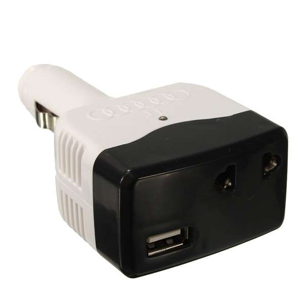 DC 12V to AC 220V Car Charger Power Inverter Adapter Converter w/USB Outlet