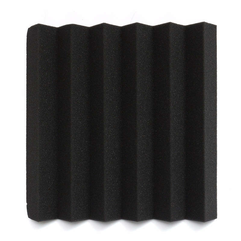 12 Pcs Black Blue Pyramid Acoustic Soundproofing Foam Tile Studio Panel 2"x12"x12"