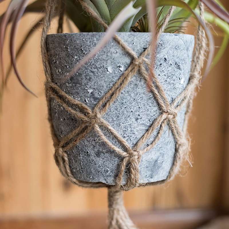 40 Inch Flowerpot Plant Hanger Macrame Jute Rope Indoor Outdoor Decorative Cord