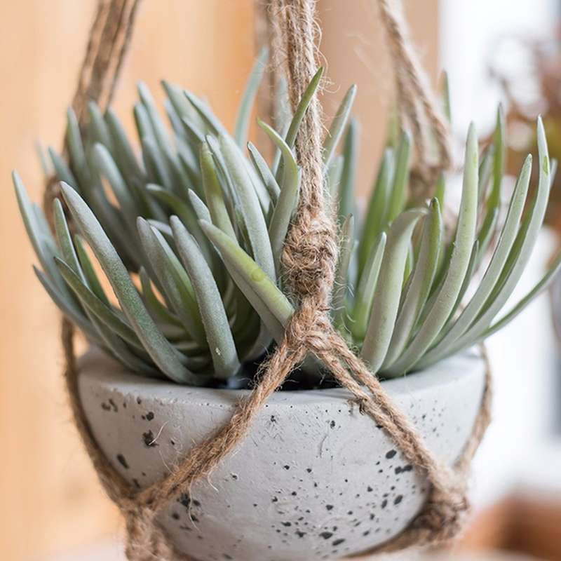 40 Inch Flowerpot Plant Hanger Macrame Jute Rope Indoor Outdoor Decorative Cord