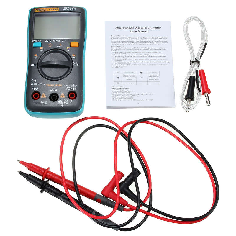 ANENG AN8002 Digital True RMS 6000 Counts Multimeter