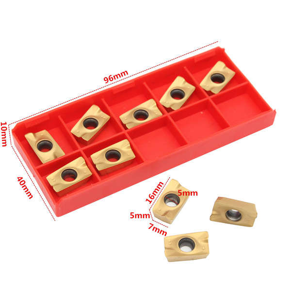 10pcs APMT1604PDER-HT Carbide Inserts for 400R Milling Cutter