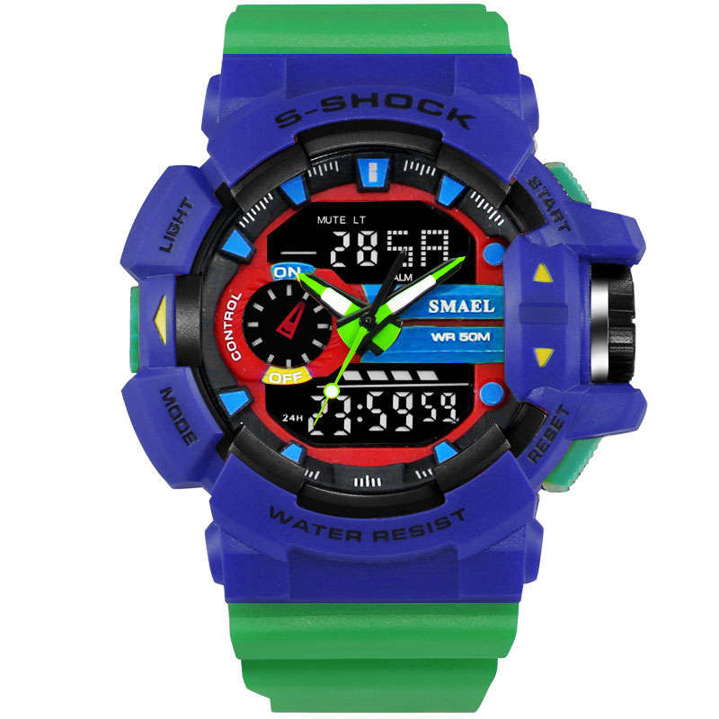 SMAEL 1436 Military Style LED Digital Watch Display Time Date Sport Wristwatch