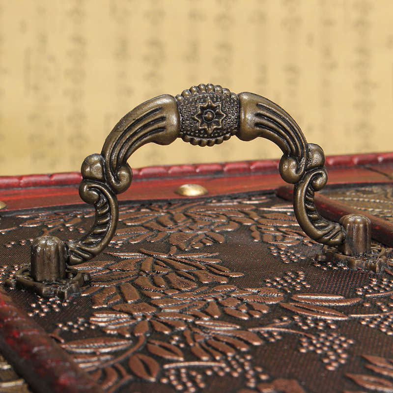 Vintage Antique Wooden Made Jewelry Box Accessories Collection Storage