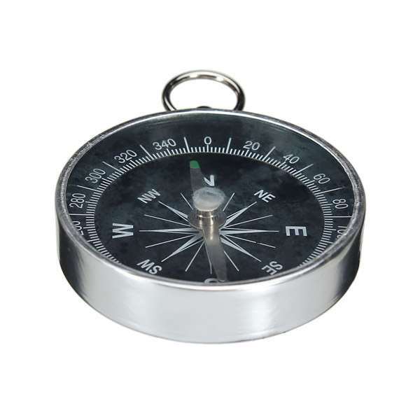 44mm Metal Compass Aluminum Shell With Key Ring Compass