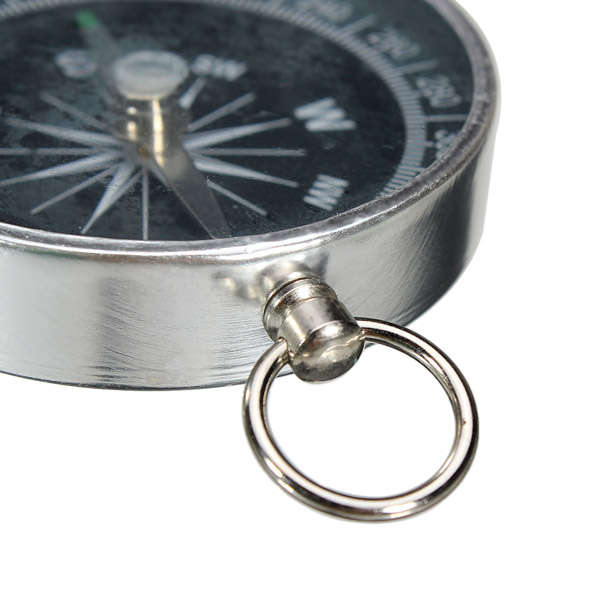 44mm Metal Compass Aluminum Shell With Key Ring Compass