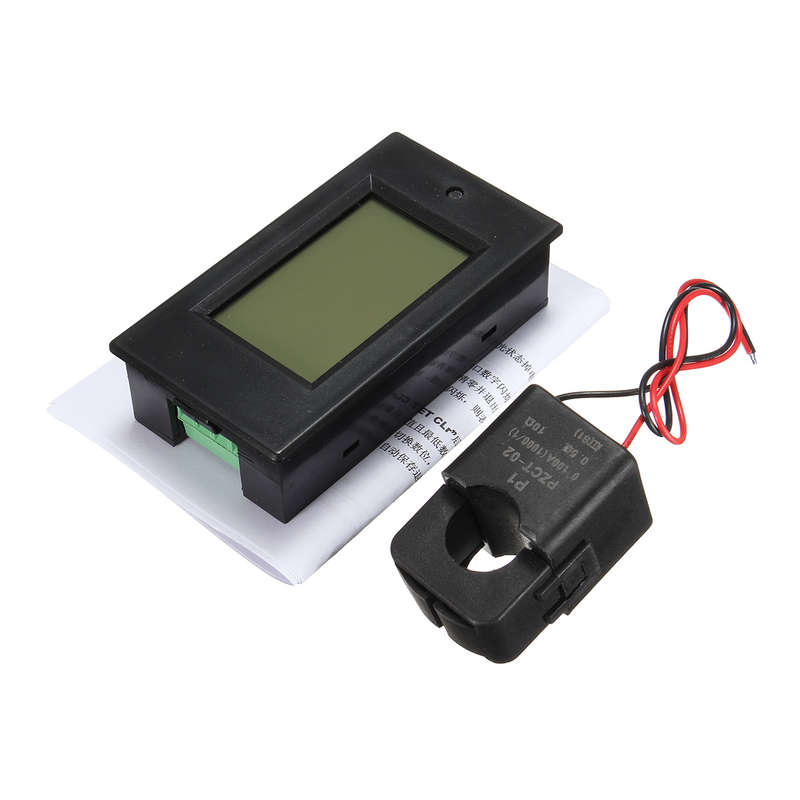 100A AC260V Digital Watt Power Energy Meter Current Tester Volt Meterr with Open Close CT