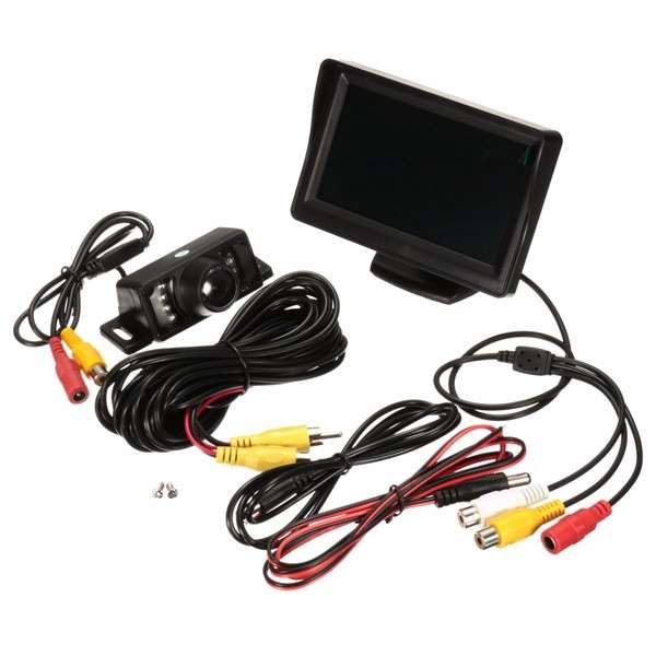 4.3 Inch TFT LCD Car Rear View System Kit Monitor&IP Night Vision Reversing Camera