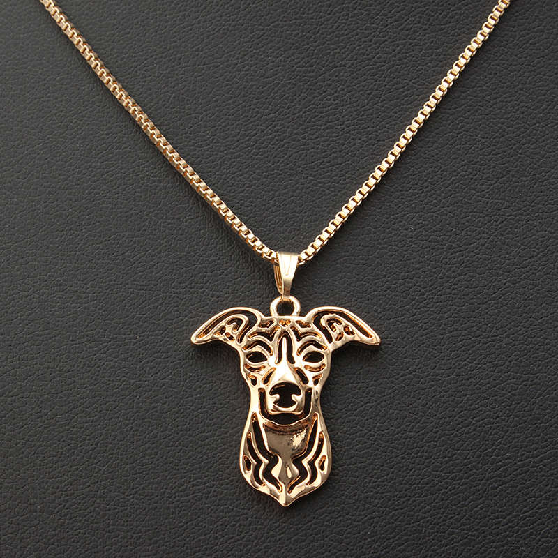 Fashion Puppy Pendant Chain Gold Plated Necklace for Men