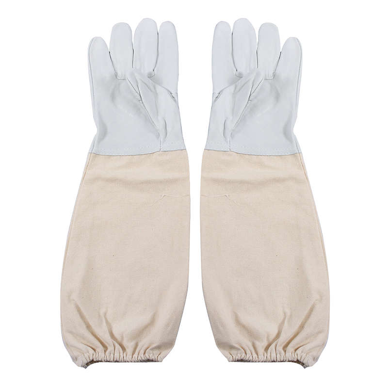 Professional Ventilated Full Body Beekeeping Bee Keeping Suit w/ Leather Gloves
