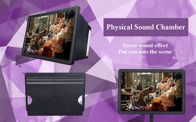 F2 Foldable Curve Screen Enlarge Screen Magnifer Phone Holder Stand