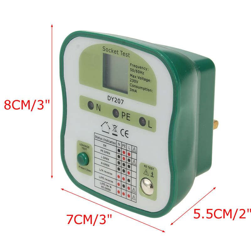 DY207 Electrical Socket Tester