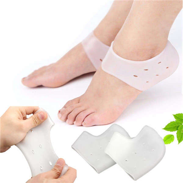 1 Pair Squishy Soft Silicone Moisturizing Heel Socks Feet Skin Care Anti Crack Control Foot Protecto