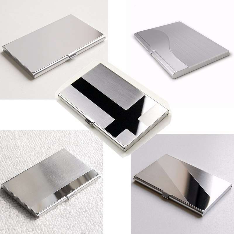 Stainless Steel Business ID Credit Card Holder Name Card Wallet Metal Pocket Box Case Holder