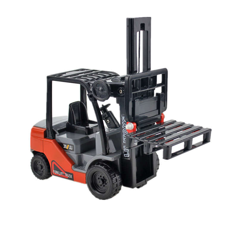 Small Internal Combustion Lifting Forklift Truck Car Model Toys For Children