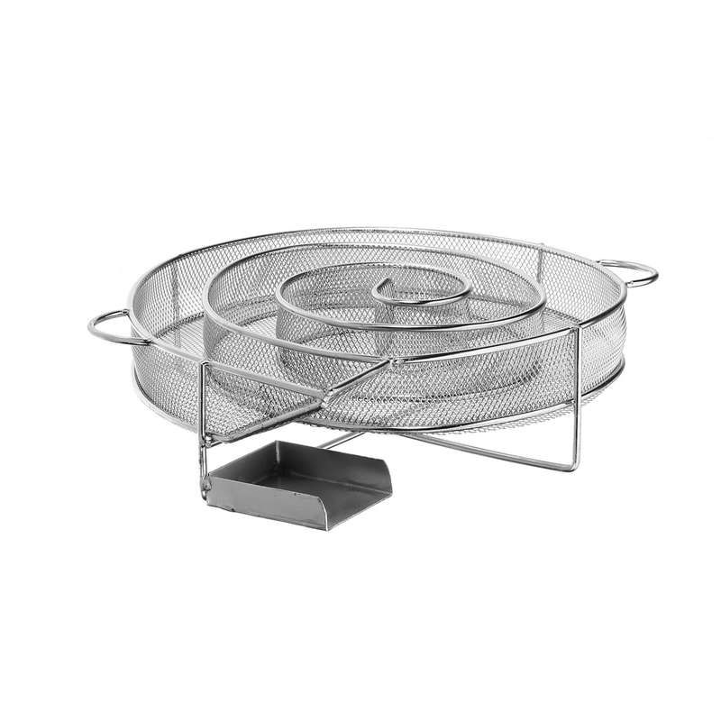 Stainless Steel Wood Chips Grill Basket Smoker Picnic BBQ Cold Smoking Generator Tray