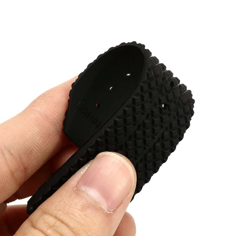 24mm Replacement Black Silicone Rubber Watch Band Strap