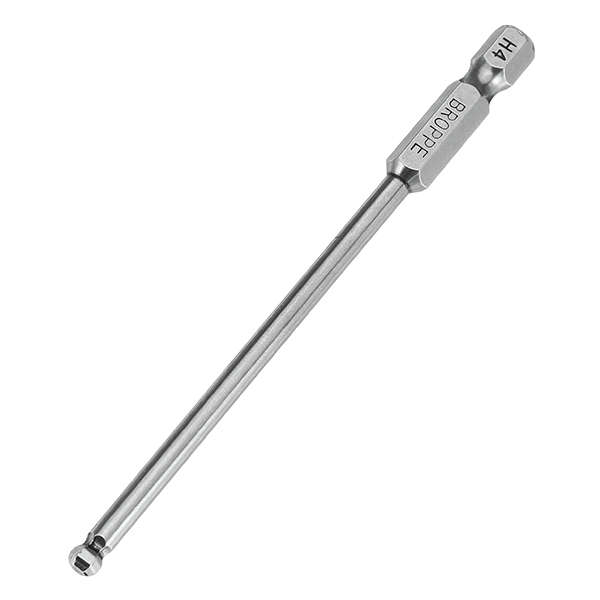 Broppe 5pcs 2.5/3/4/5/6mm 100mm Magnetic Ball Screwdriver Bits 1/4 Inch Hex Shank