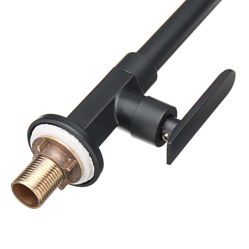 Holmark Black Chrome Modern Kitchen Basin Faucet Solid Brass Spout Swivel Sink Mixer Tap