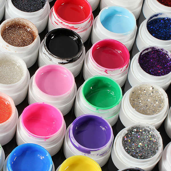 12 Color UV Gel Cleanser Plus Top Coat Brush Nail Art Set