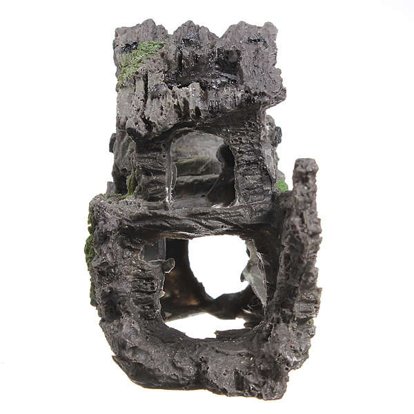 Aquarium Fish Tank Rock Shipwrecks Hiding Cave Landscape Decor