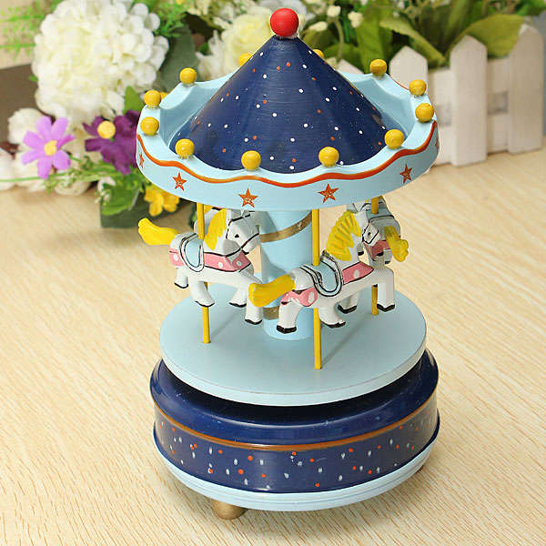 4 X Kids Carousel Music Box Merry Go Round Musical Devolopment Toys Room Decor