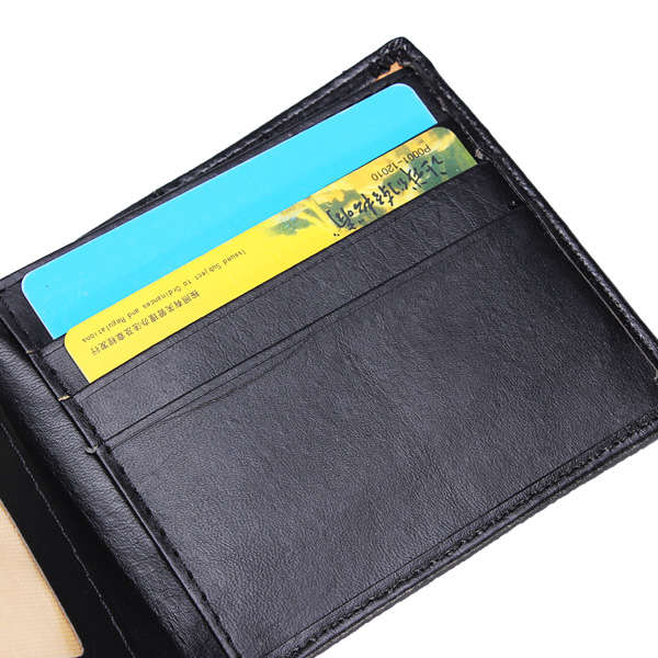 Men's Leather Business Wallet Pocket Card Clutch Bifold Slim Purse