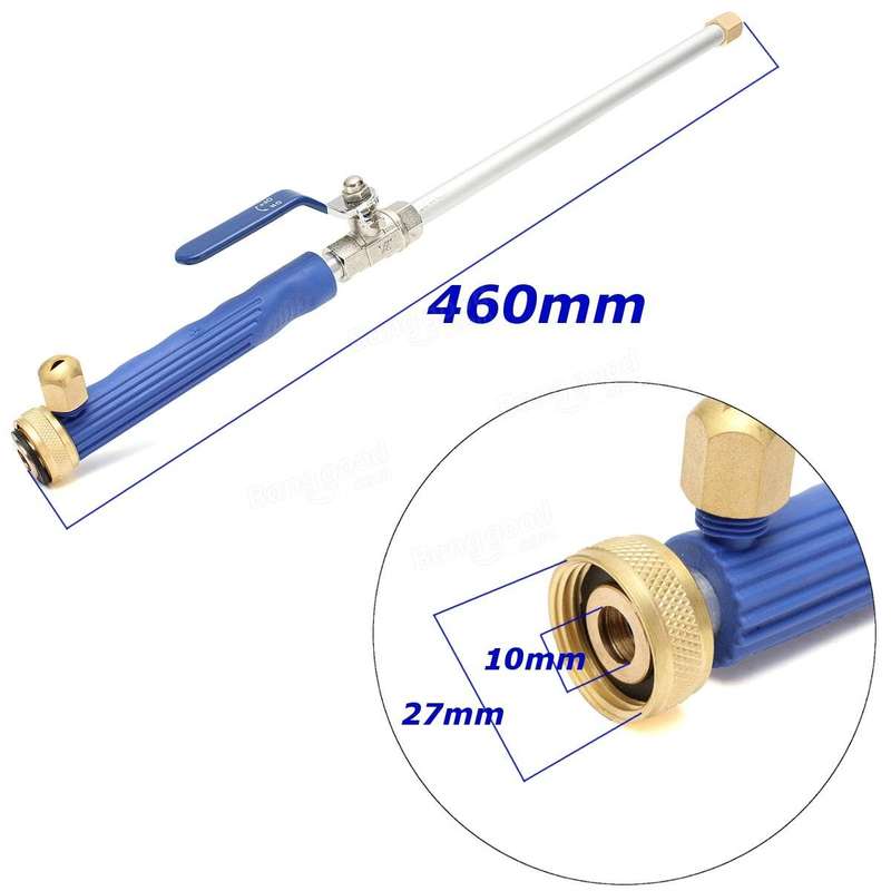 High Pressure Power Washer Spray Nozzle Water Hose Wand Attachment Patio Car