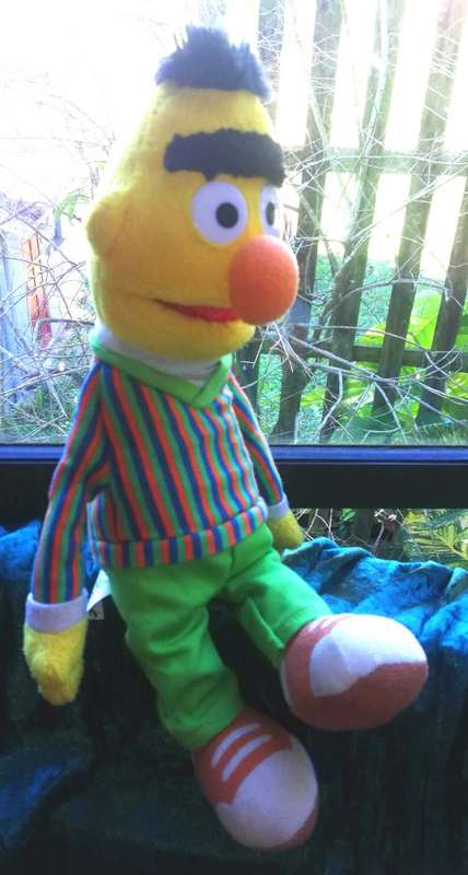 Vintage Bert from Sesame Street 2005 Sesame Workshop. 30cm.