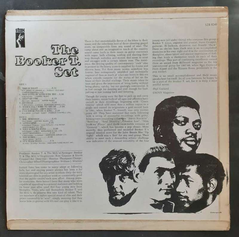 Booker T & The MG`s - The Booker T. Set LP Vinyl Record