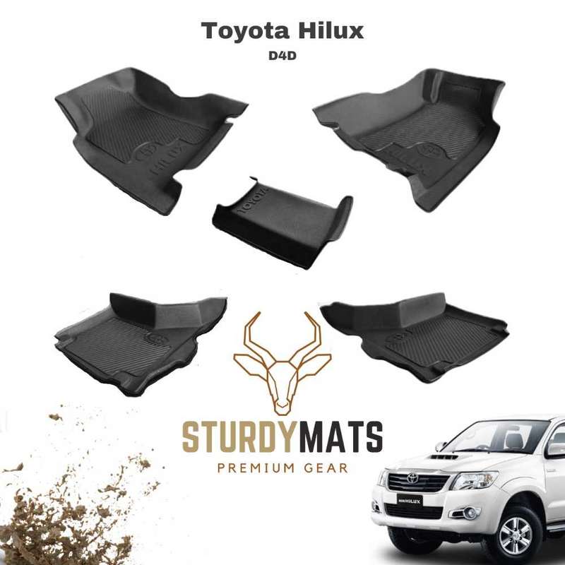 Toyota Hilux D4D DC 2005-2015 Heavy Duty Moulded Mats